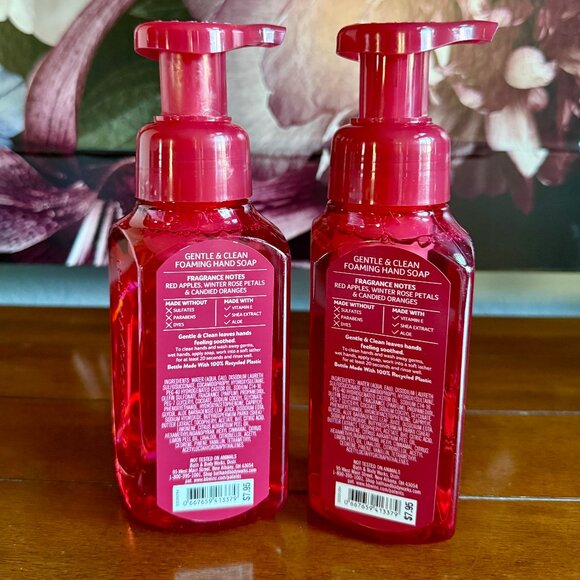 NEW 2-Pc WINTER CANDY APPLE Foaming Hand Soap 8.75oz Bath & Body Works - Picture 2 of 2